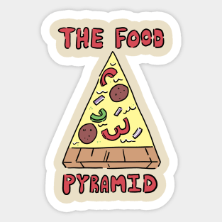 The Food Pyramid Sticker